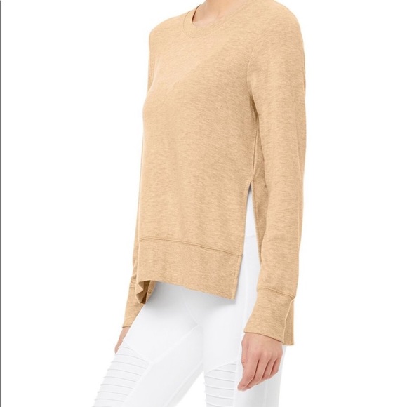 Alo Yoga Tan Long Sleeve Top Size XS - Picture 2 of 8